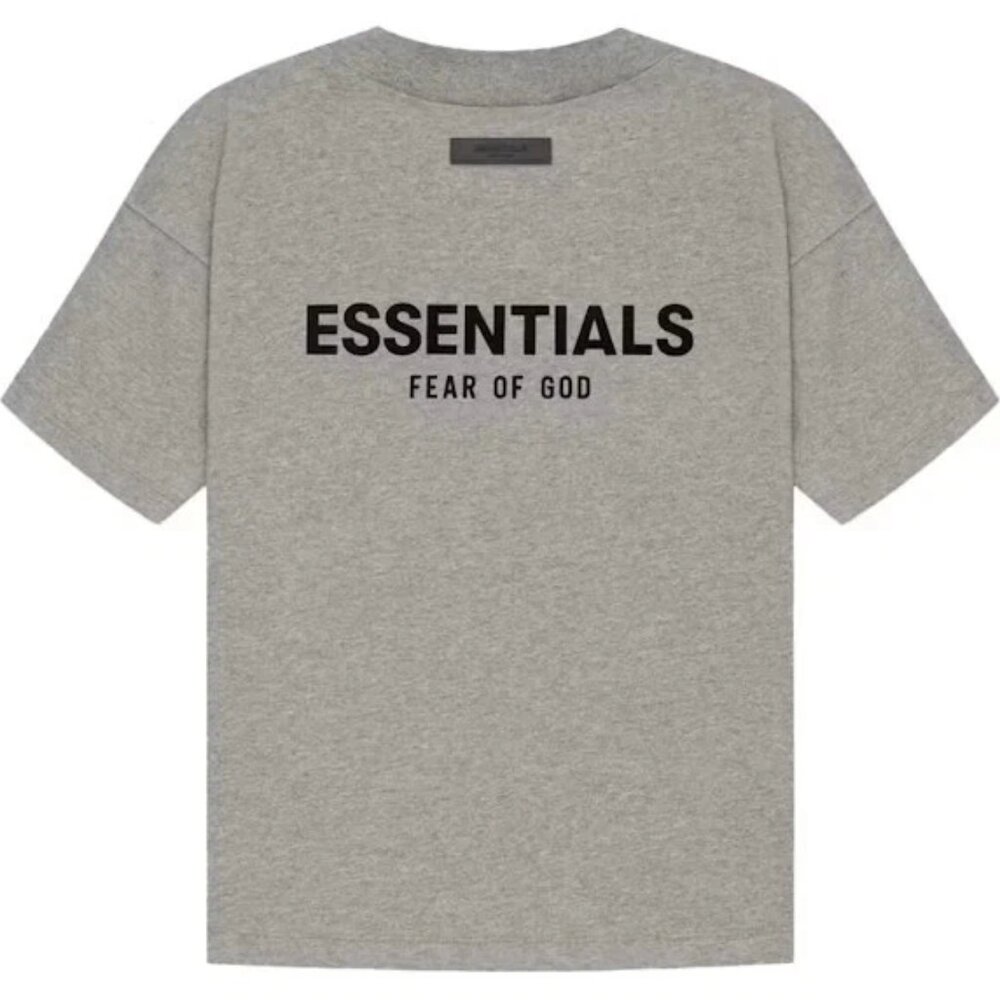 FEAR OF GOD ESSENTIALS Tee SS22 Dark Oatmeal - Men's Size Small - Picture 2 of 5